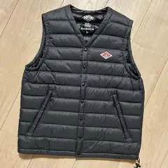 DANTON 黒　ブラック　ダウンベスト サイズ34