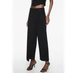 新品未着用 ZARAザラワイドパンツLサイズ黒