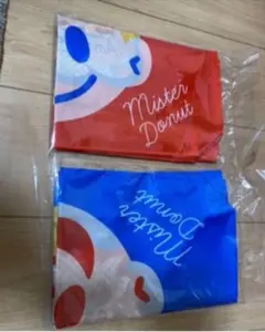 ミスド エコバッグ ハラダオサム  赤青ペアセット