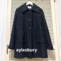 Aylesbury 黒 ピーコートウール71% 57のサムネイル