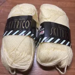 SKI YARN SKITRICO 毛100% 毛糸 2玉セット