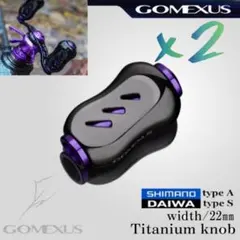 値下げ　ゴメクサス/GALAXYノブ×2/パープル/チタン製22mmのサムネイル