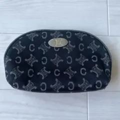 CELINE マカダム柄 ポーチ ブラックのサムネイル