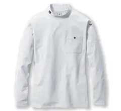 バートル 655 モックネックロングTシャツ ホワイト　Lのサムネイル