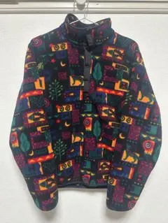 llbean スナップt 70〜80s 総柄　ポケット有　usa製