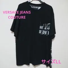 VERSACE JEANS COUTURE ロゴ Tシャツブラック LLのサムネイル
