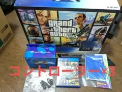 ps4 gta5　同梱版　本体　1100a b01 500GB　コントローラ×3