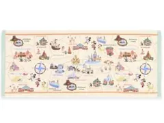 東京ディズニーリゾート 地図デザインタオル