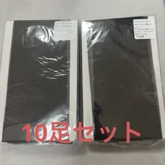新品✨10足セット パンティストッキング 黒 M-L タイツ つま先補強