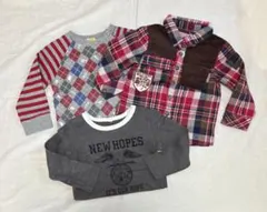 キッズ　長袖トップス　95.100サイズ3点セット