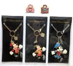 ディズニー　ミッキー　ラゲッジオーナメント　＋　パーツ　5点セット
