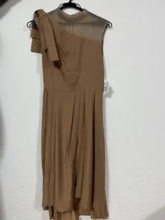 Uka様専用Rire Feteリボンショルダーフレロングドレス パーティードレス