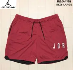 NIKE AIR JORDAN バスケットボール ハーフパンツ L レッド 赤