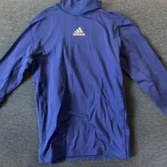 adidas CLIMAWARM 青長袖シャツ 160