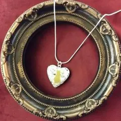 【S925刻印】猫好きさんのためのハートロケットネックレス 18KGP 60cm