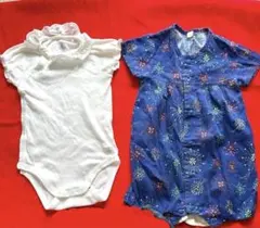 半袖　ロンパース 70cm 　花火　女の子　ショートパンツ　まとめ売り