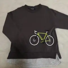 クレードスコープ 自転車裾レイヤード風長袖Tシャツ 120