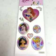 平成レトロ　Disney 　平成女児　ディズニープリンセス 　キラキラシール