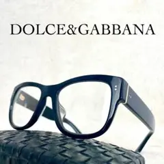DOLCE＆GABBANA　伊達メガネ　度無し　DG4338　ブラックフレーム