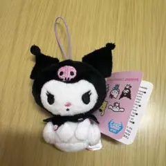 タグ付き サンリオ キャラクターズ おすわり ミニミニ マスコット クロミ