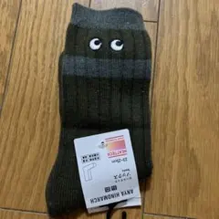 ANYA HINDMARCH ヒートテックソックス 23-25cm オリーブ