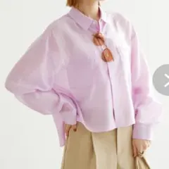ROPÉ PICNIC クロップドシアーシャツのサムネイル