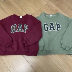 裏起毛 GAP ロゴ入り トレーナー 110