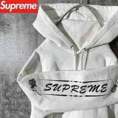[大人気]　シュプリーム　パーカー　ビックプリント◎　バラ　存在感◎　レア◎