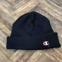 HM77 Champion 黒 ニット帽