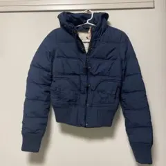 アバクロ　ネイビー　ダウンジャケット