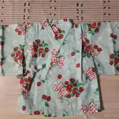 浴衣 女児 90cm Ribbon Casket リボンキャスケット いちご柄