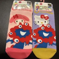 ❤️関西万博ミャクミャク　サンリオ　靴下　2足セット　22-24cm 匿名♪
