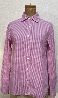 OLD ENGLAND ギンガムチェックシャツ　36 美品のサムネイル