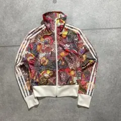 超美品　希少デザイン　花柄　総柄アディダスオリジナルス　トラックジャケット　S