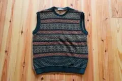 ROBEROBERT COLLINA FAIRISLE VEST WOOL