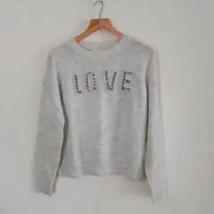 H&M 　柔らか　LOVE ニット