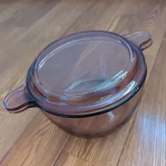 新品VISION FRANCE 1.5L コーニング 耐熱ガラス 両手鍋