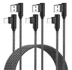 iPhone Lightningケーブル 充電ケーブル 3本セット 黒 2m L