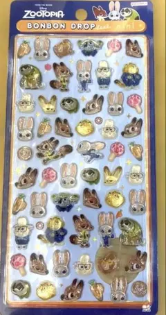 ボンボンドロップシール　 ズートピア　ディズニー