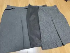 ボックススカート3点セット グレー系 SABUROKU他