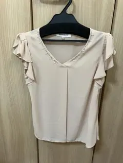 MISCH MASCH ベージュ フリル袖 ブラウス 38