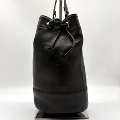 人気✳︎アニエスベー 巾着バッグ ヴィンテージ レザー スナップボタン 
