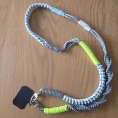 スマホショルダーストラップ パラコード編み ネオンカラー