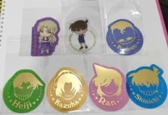 名探偵コナン パーティタイム クリアステッカー 7枚（コナン、新一、蘭など）