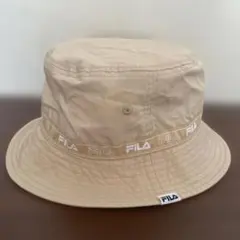 FILA ベージュ バケットハット