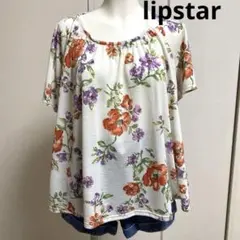 lipstarフラワープリント 半袖チュニックのサムネイル