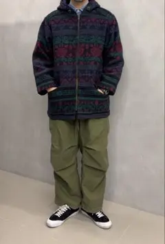 90's USA製 Woolrich ネイティブ柄 ブランケットコート