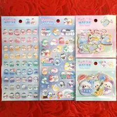 セリア　きゅるふわゆきだるま　フレークシール　シートシール
