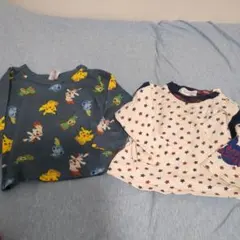 80センチ　80サイズ　ポケモン　ピカチュウ　長袖　ディズニー