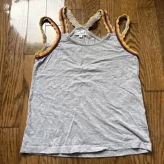 グレー M ストラップ付きキャミソール